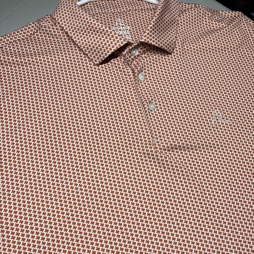 Rhoback Don't Mess With Texas Polo Shirt Performance Golf Men's XXXL Orange